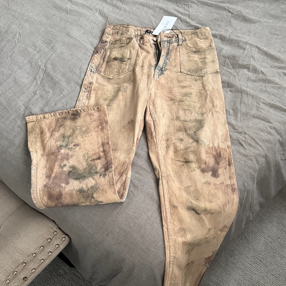 Stylish Tan Boot Cut Pants
